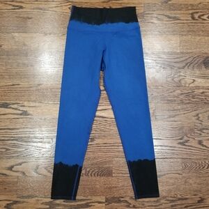 Electric & Rose Blue and Black Leggings